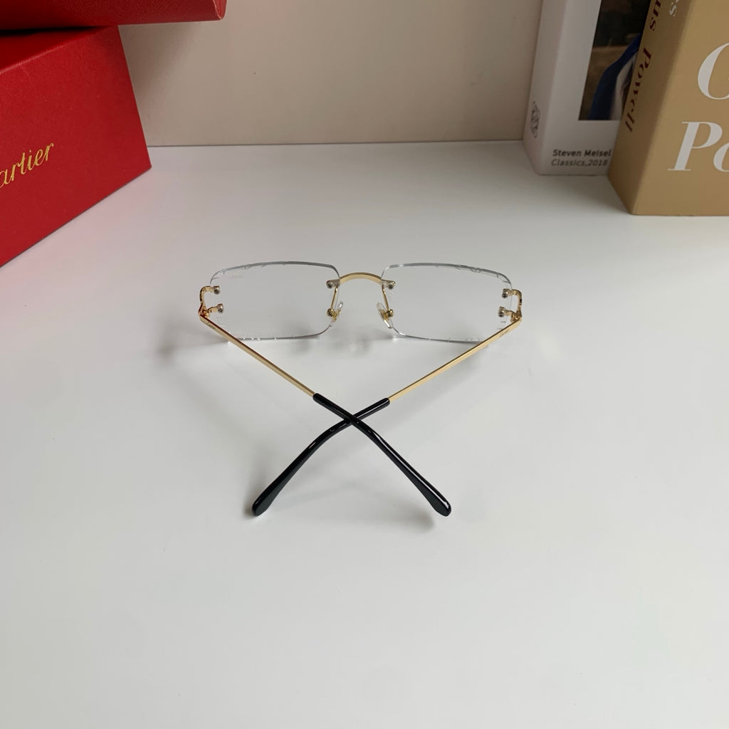 Cartier Metal Fashion Silver Lens Sunglasses for Men & Women - 382839 - detail image 8