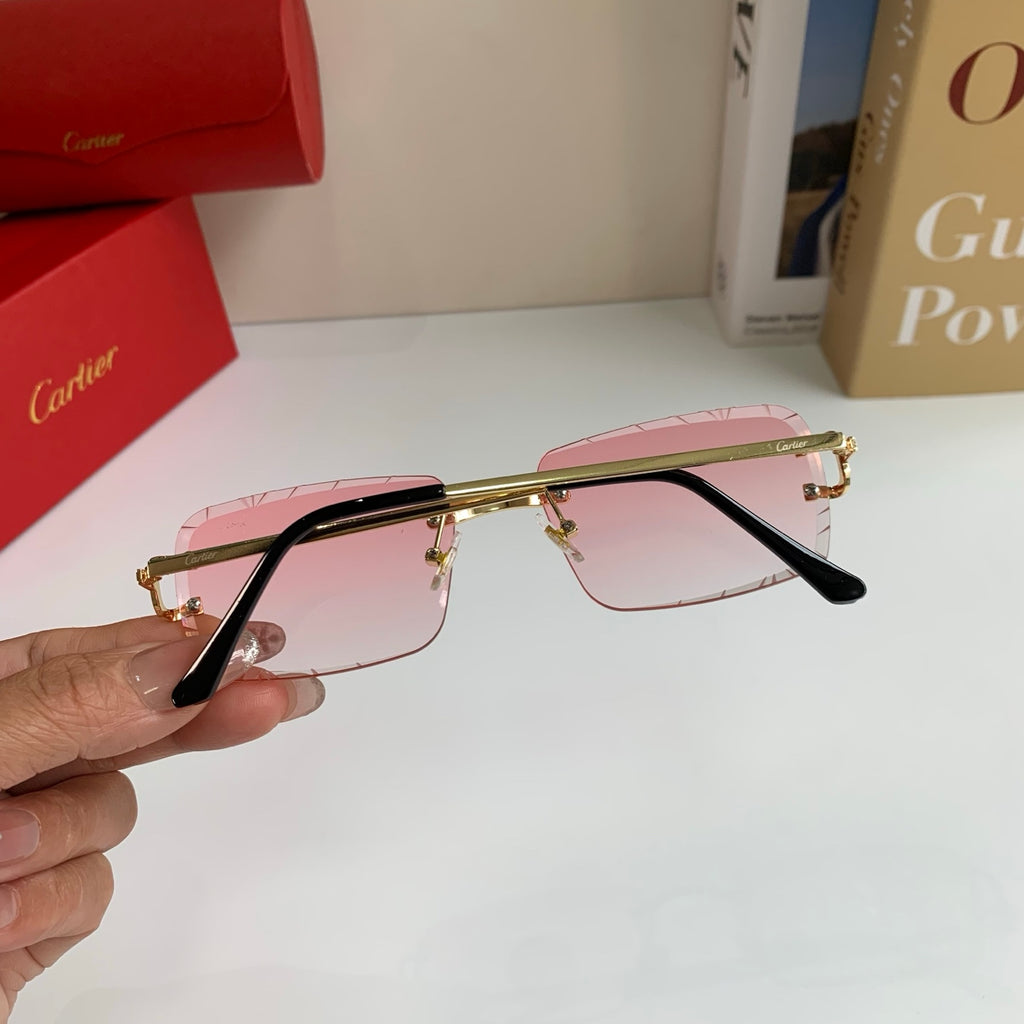 Cartier Metal Fashion Silver Lens Sunglasses for Men & Women - 465891 - detail image 6