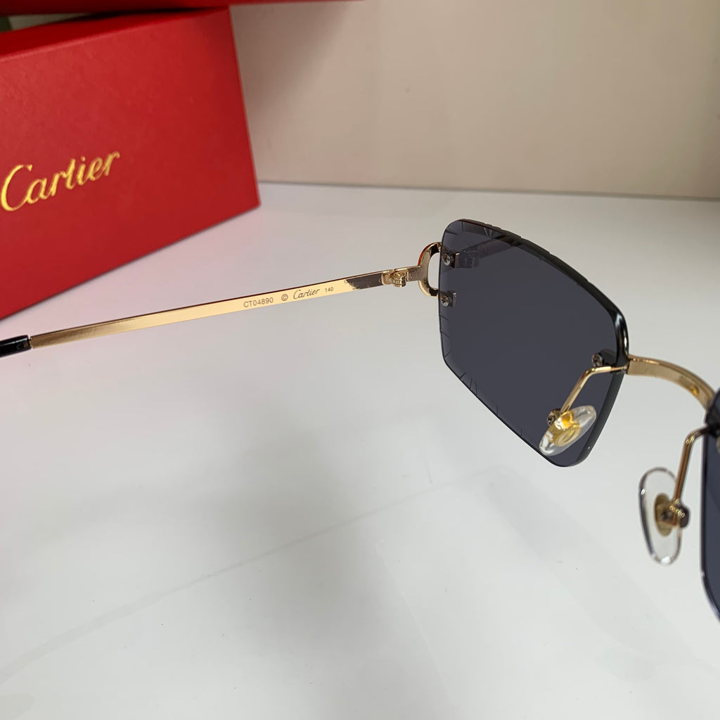 Cartier Metal Fashion Silver Lens Sunglasses for Men & Women - 382842 - detail image 7