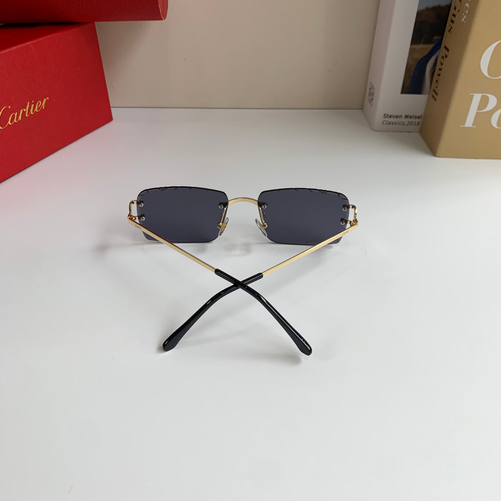 Cartier Metal Fashion Silver Lens Sunglasses for Men & Women - 382842 - detail image 6