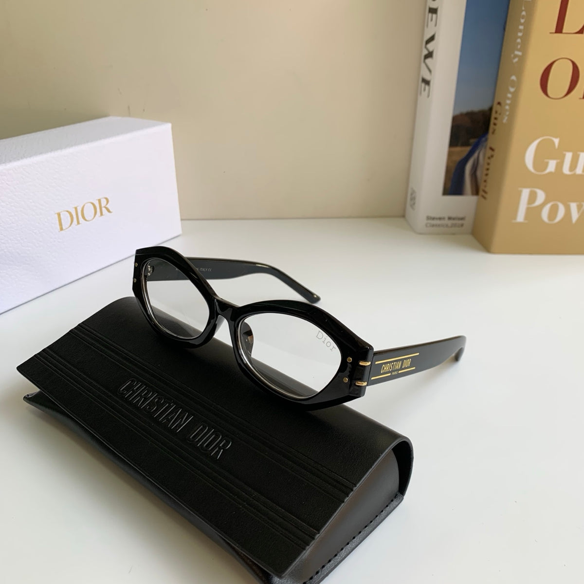 Dior Polarized Cat-Eye Silver Lens Sunglasses for Men & Women - 465405 - detail image 5
