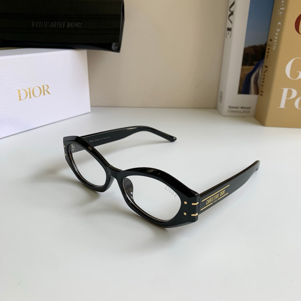 Dior Polarized Cat-Eye Silver Lens Sunglasses for Men & Women - 465405 - detail image 2
