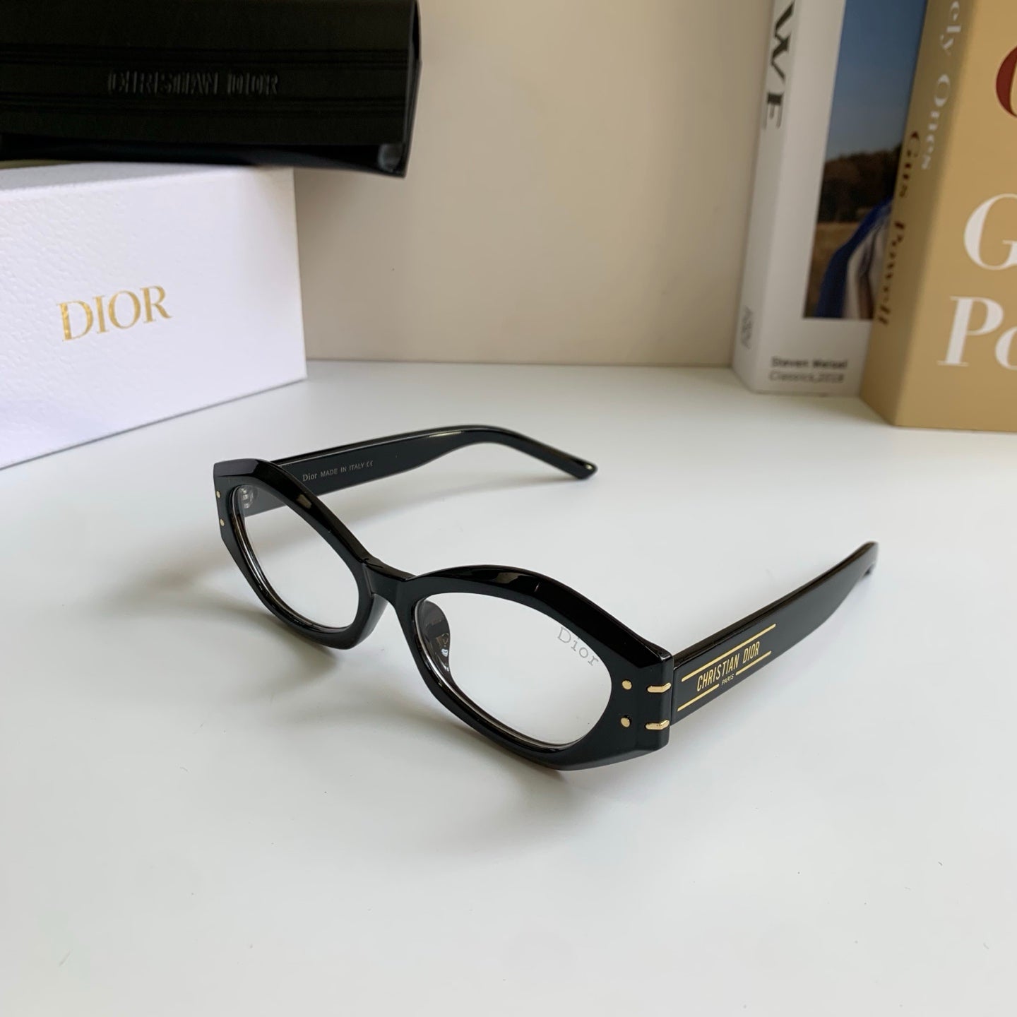 Dior Polarized Cat-Eye Silver Lens Sunglasses for Men & Women - 465405 - detail image 2