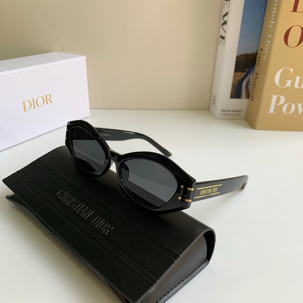 Dior Polarized Cat-Eye Black Lens Sunglasses for Men & Women - 382465 - detail image 5