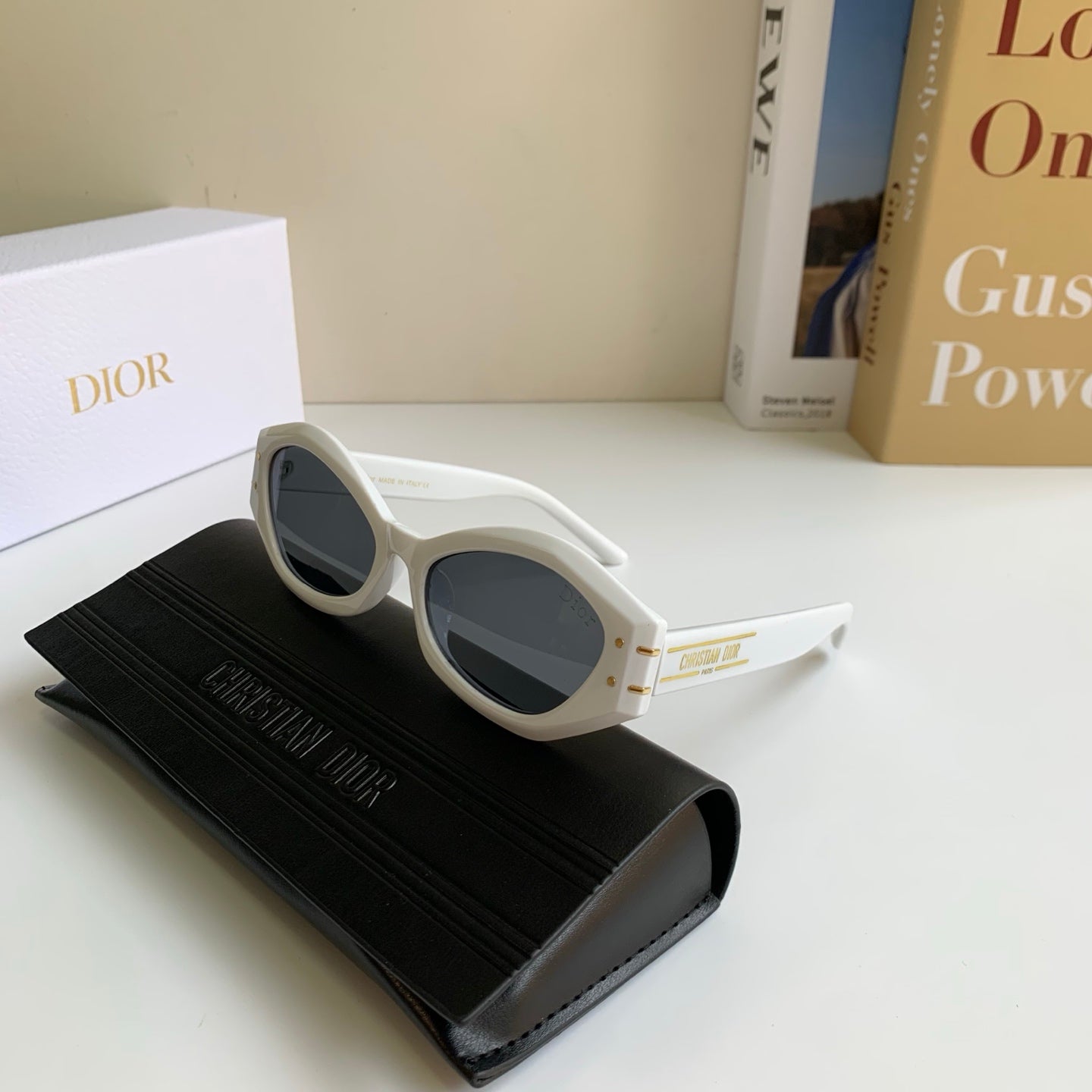 Dior Polarized Cat-Eye Silver Lens Sunglasses for Men & Women - 382466 - detail image 4