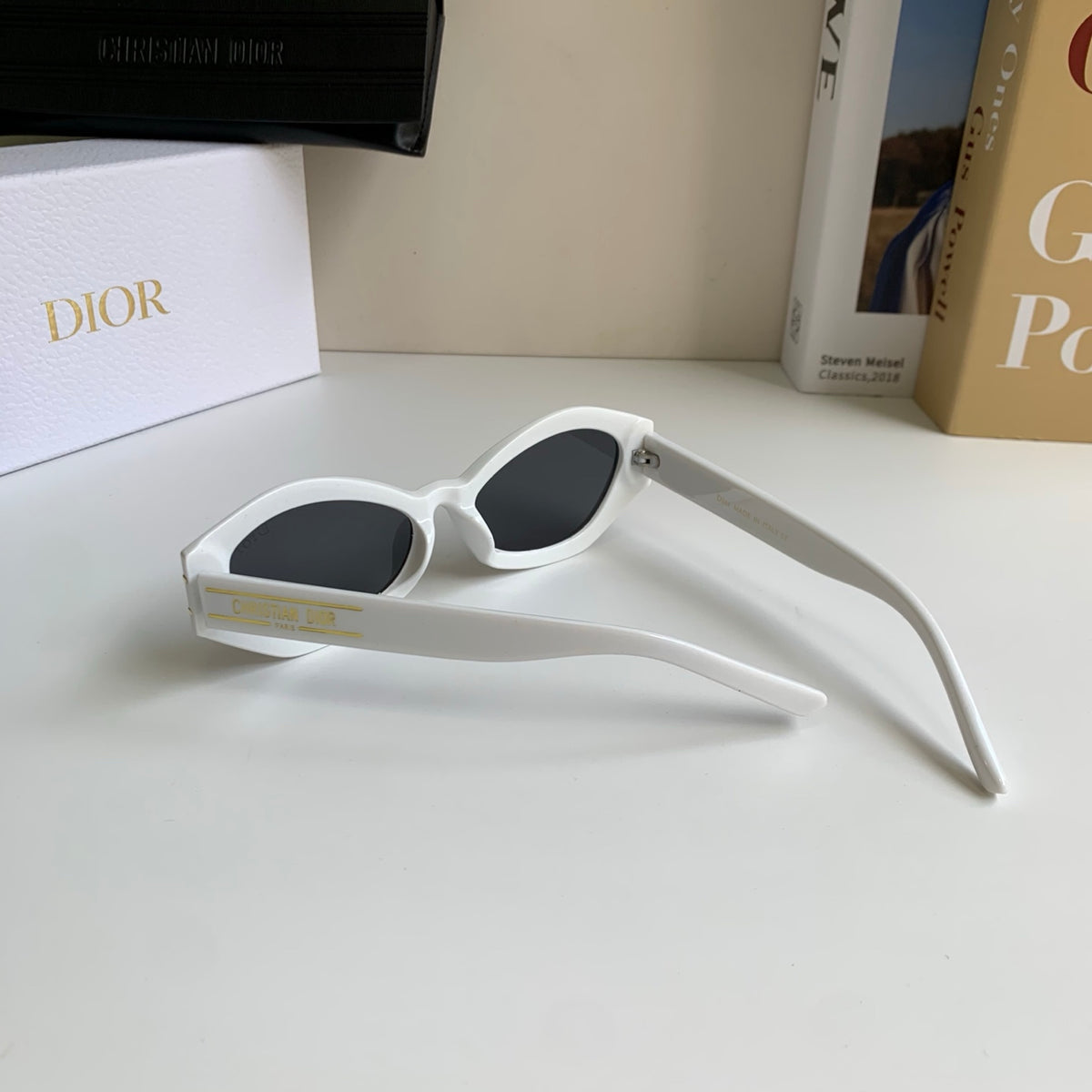 Dior Polarized Cat-Eye Silver Lens Sunglasses for Men & Women - 382466 - detail image 8