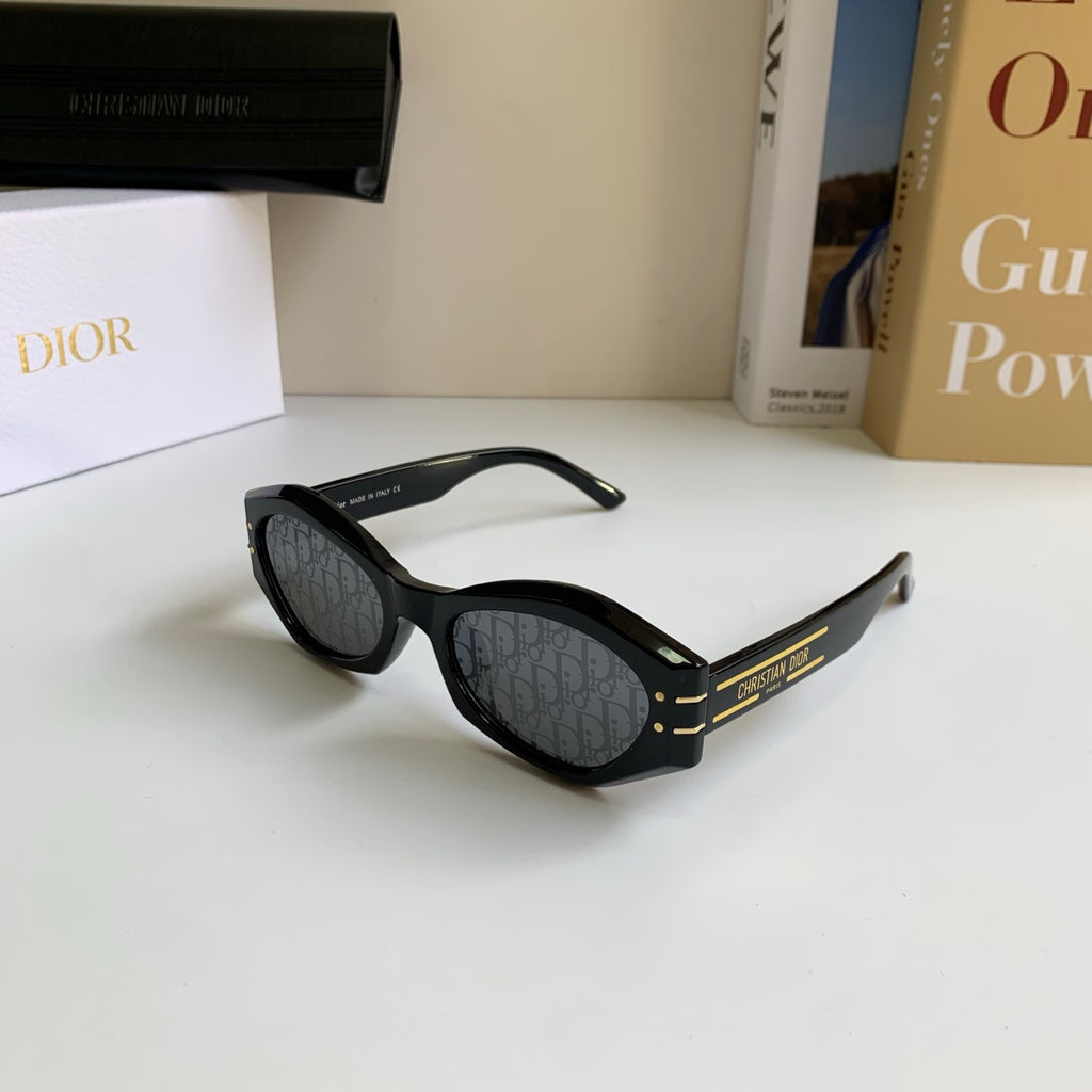 Dior Polarized Cat-Eye Black Lens Sunglasses for Men & Women - 382467 - detail image 2