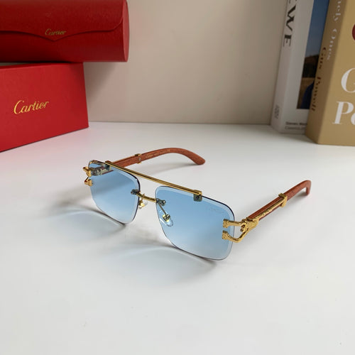 Cartier Fashion Blue Lens Sunglasses for Men & Women - 382759 - detail image 2