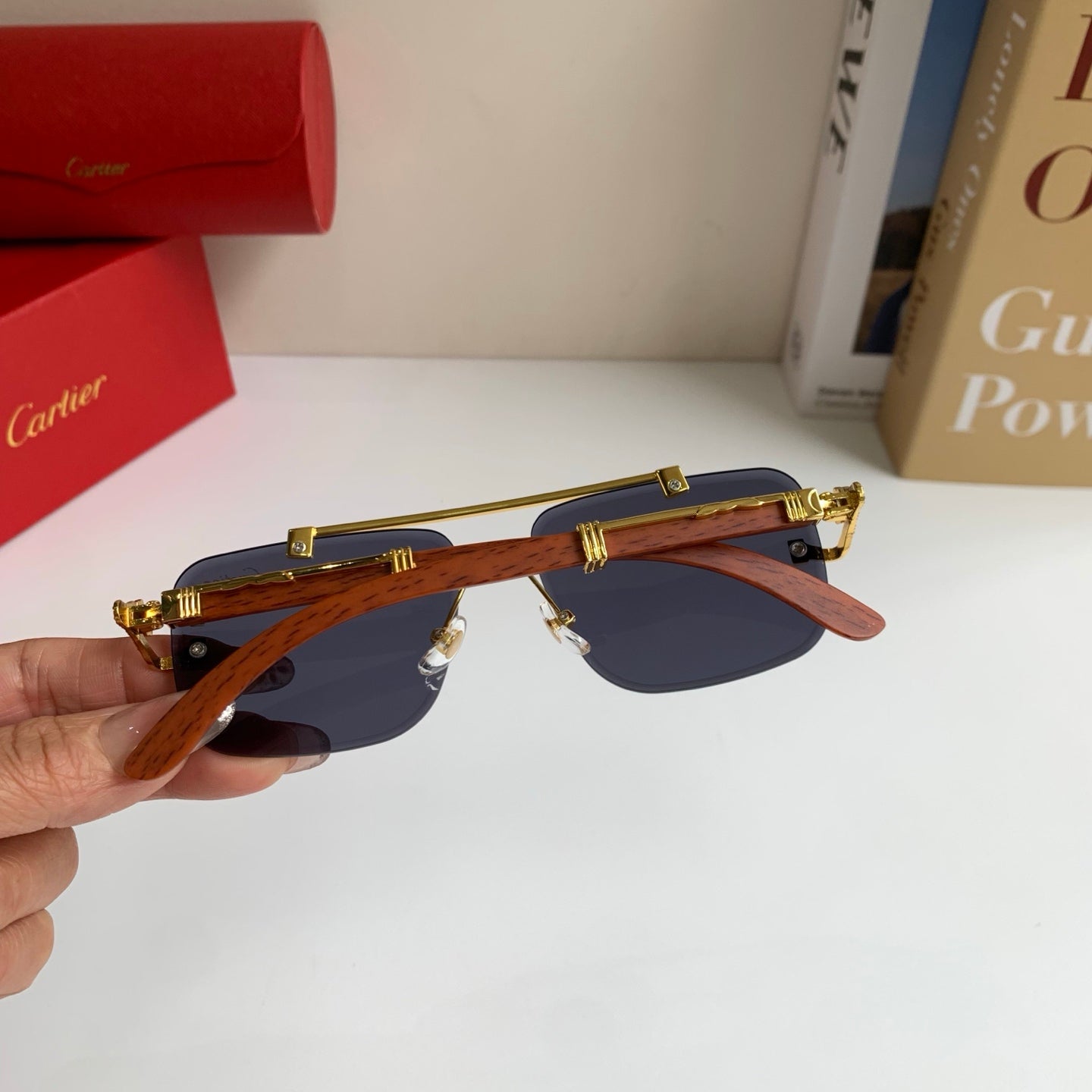 Cartier Fashion Silver Lens Sunglasses for Men & Women - 382760 - detail image 6