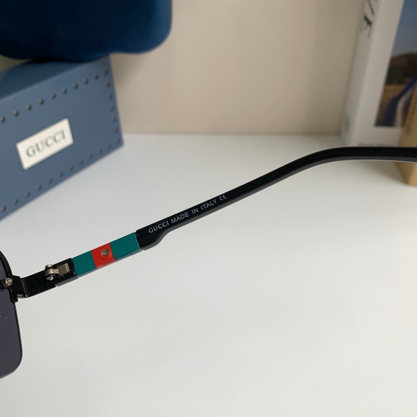 Gucci Metal Square Silver Lens Sunglasses for Men & Women - 464947 - detail image 6