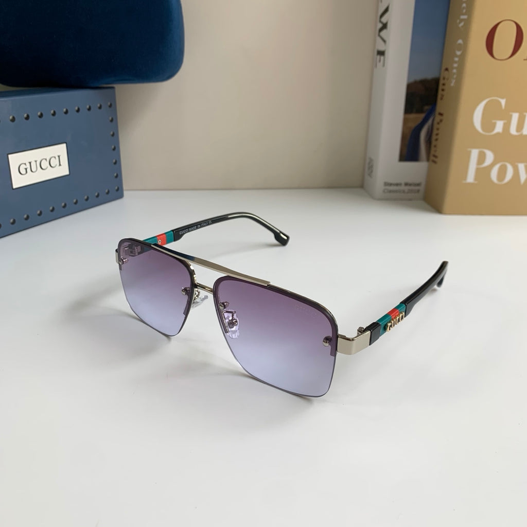 Gucci Metal Square Silver Lens Sunglasses for Men & Women - 464948 - detail image 2