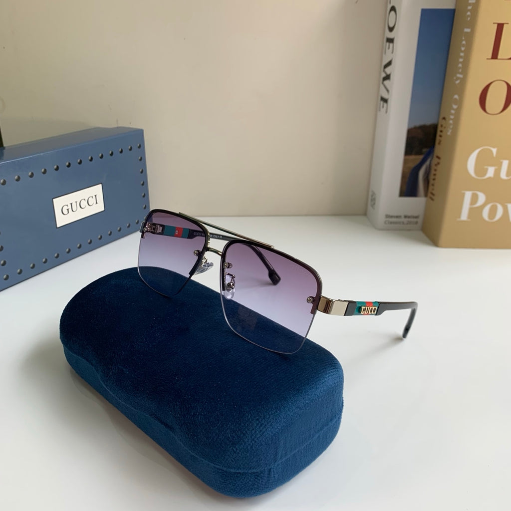 Gucci Metal Square Silver Lens Sunglasses for Men & Women - 464948 - detail image 4