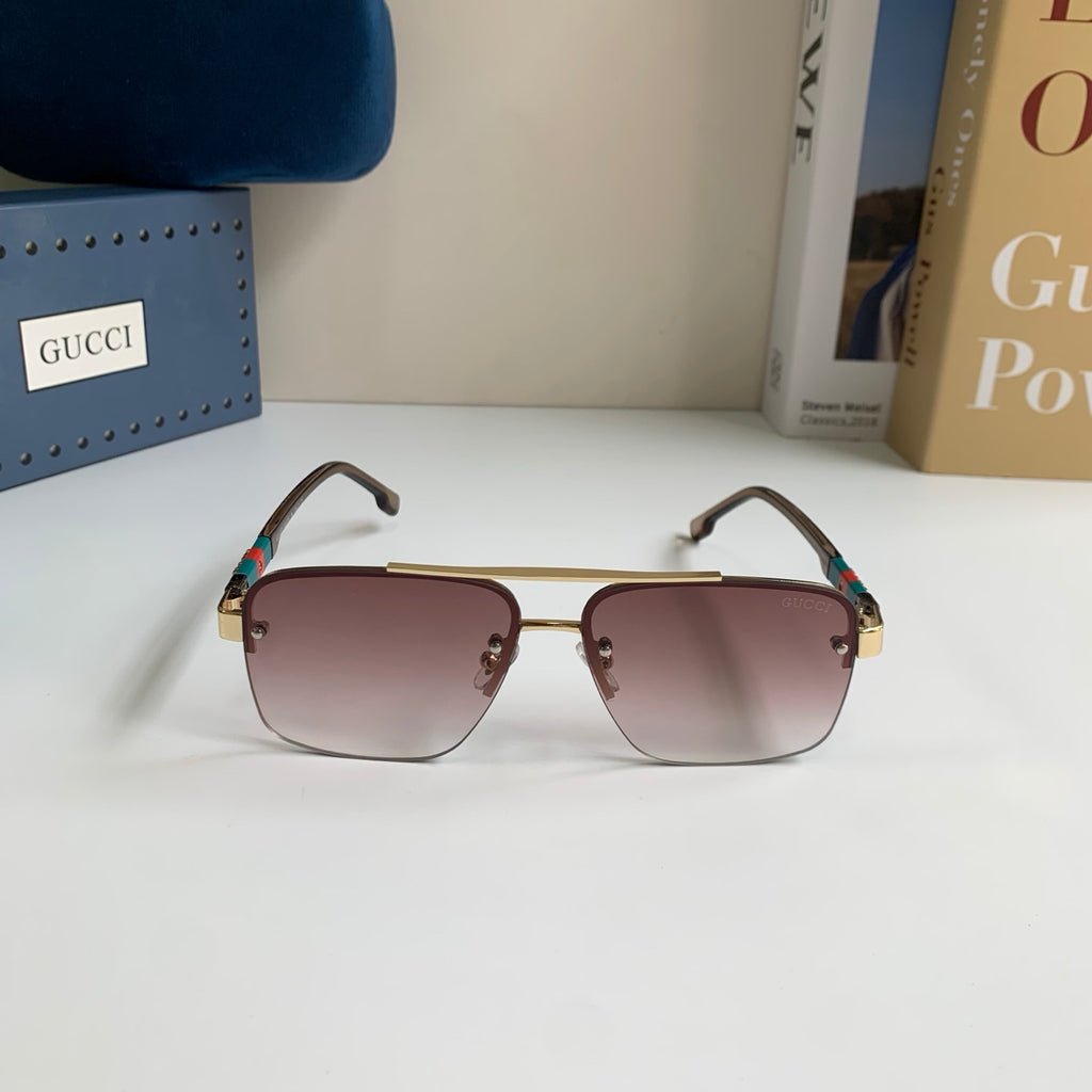 Gucci Metal Square Silver Lens Sunglasses for Men & Women - 464950 - detail image 3
