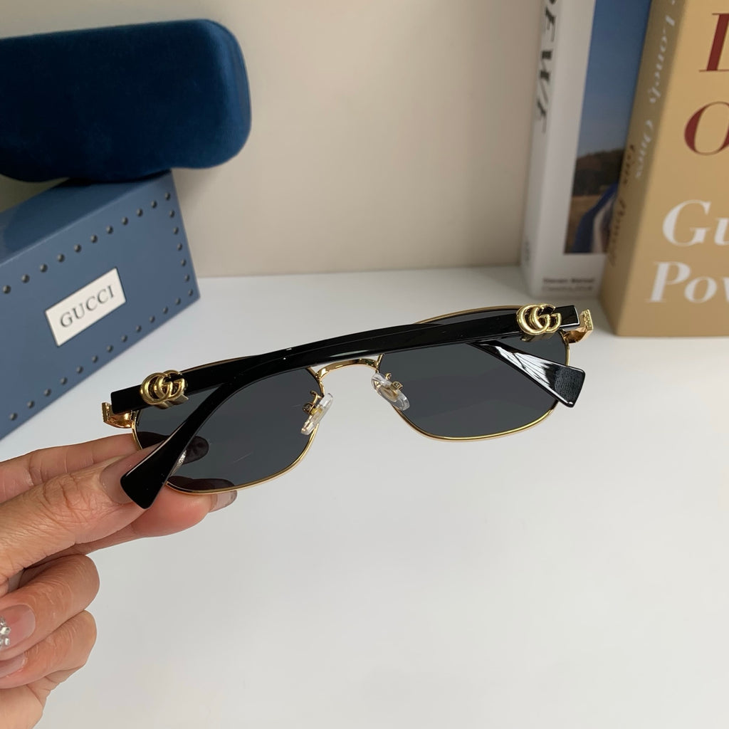 Gucci Metal Square Silver Lens Sunglasses for Men & Women - 398355 - detail image 6