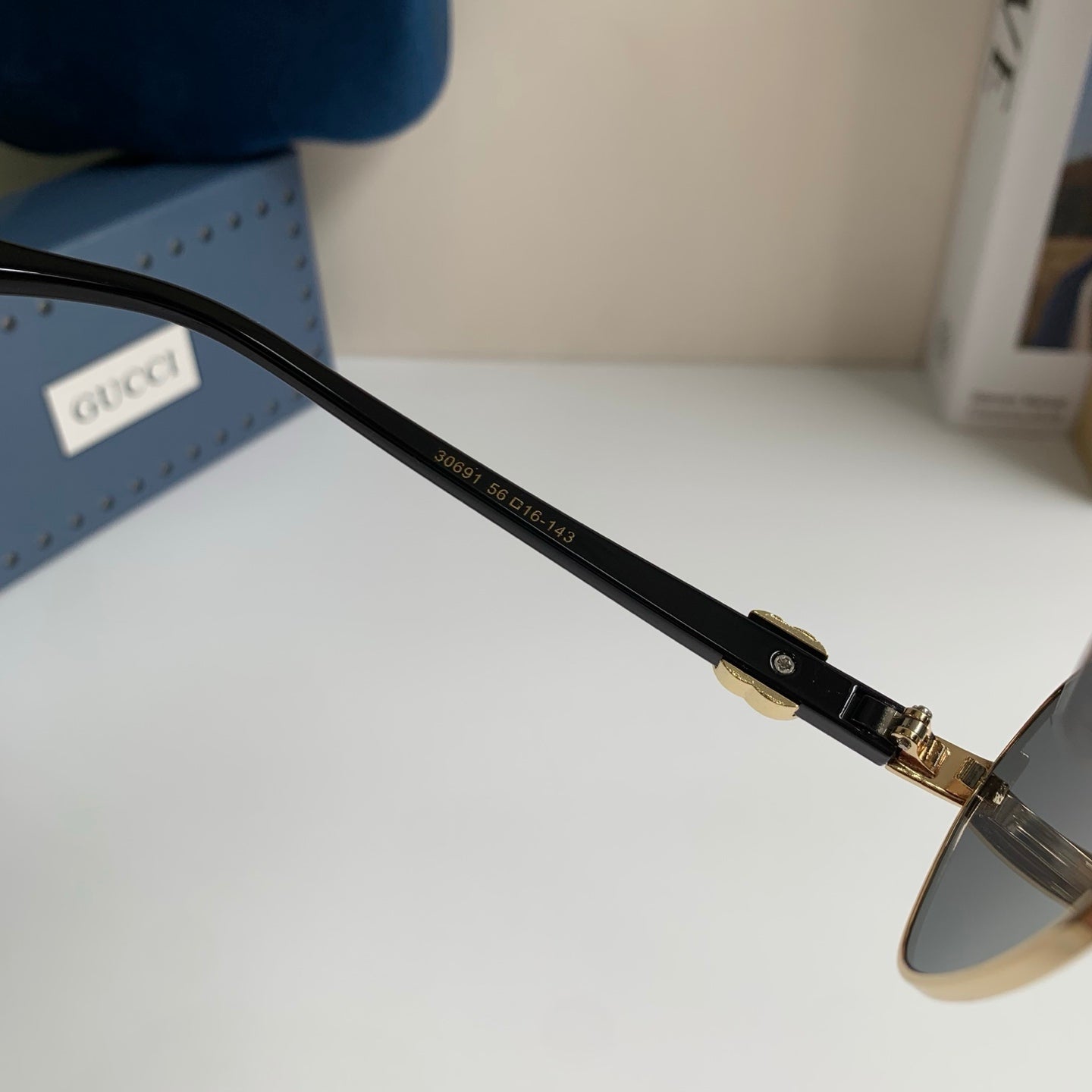 Gucci Metal Square Silver Lens Sunglasses for Men & Women - 398355 - detail image 7