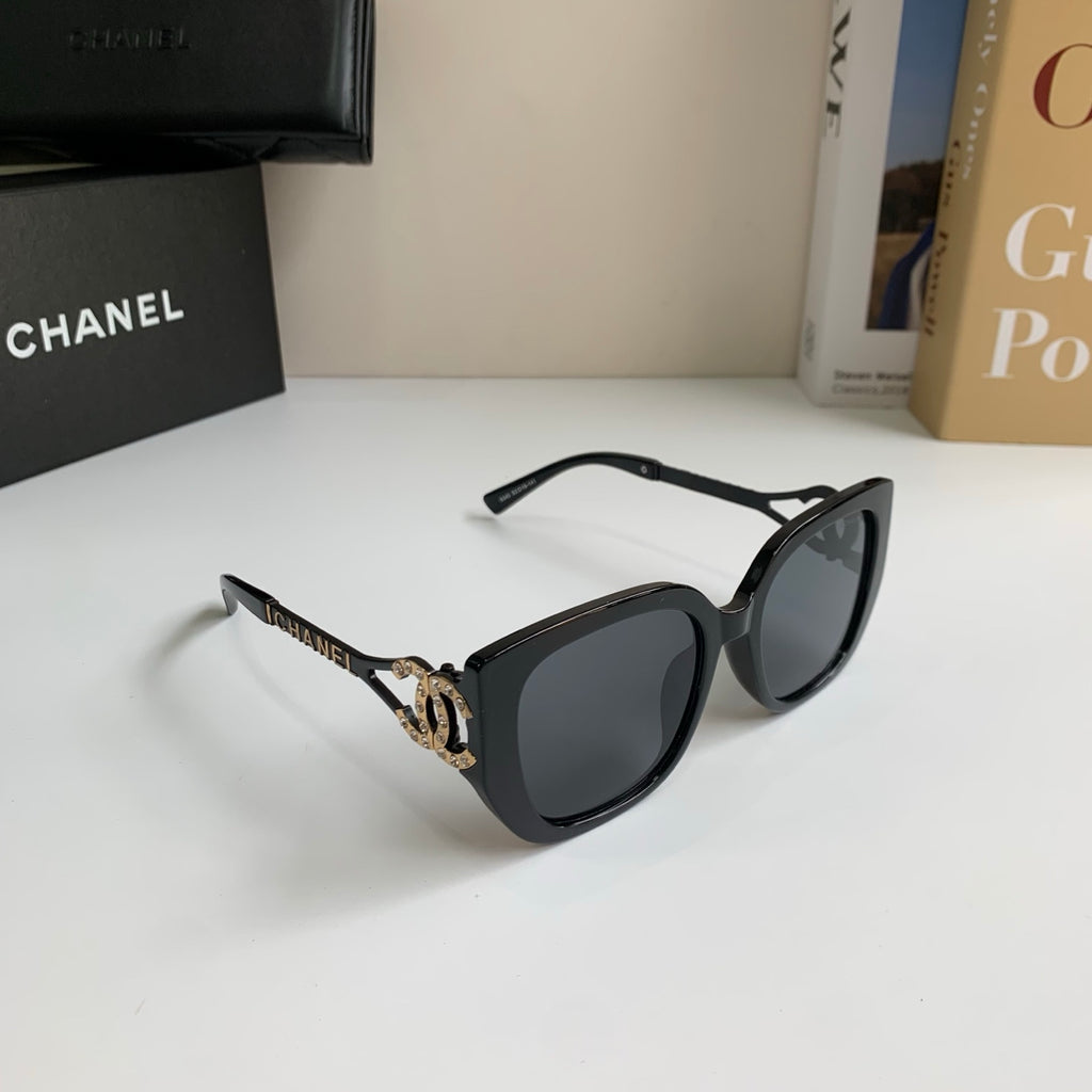 Chanel Fashion Black Lens Sunglasses for Men & Women - 398584