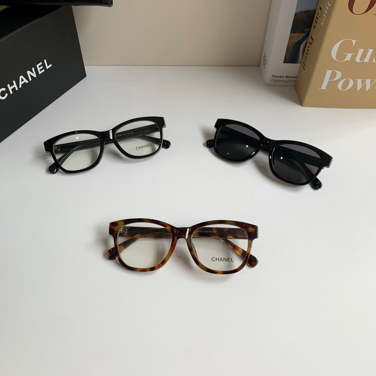 Chanel Blue-Light Fashion Black Lens Sunglasses for Men & Women - 398587 - detail image 9