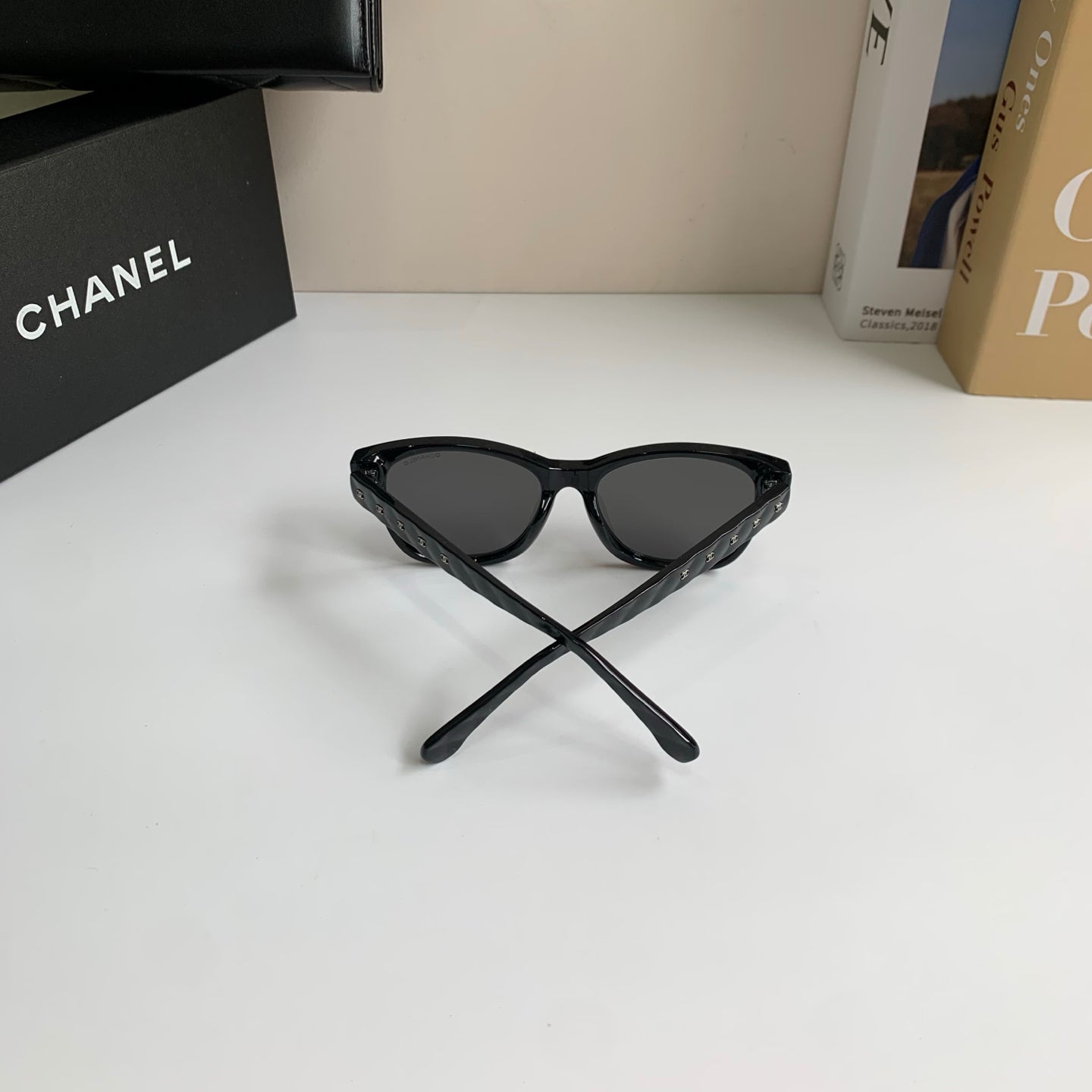 Chanel Blue-Light Fashion Black Lens Sunglasses for Men & Women - 398587 - detail image 7