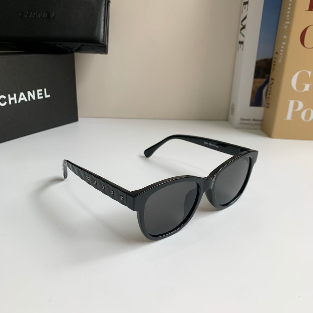 Chanel Blue-Light Fashion Black Lens Sunglasses for Men & Women - 398587