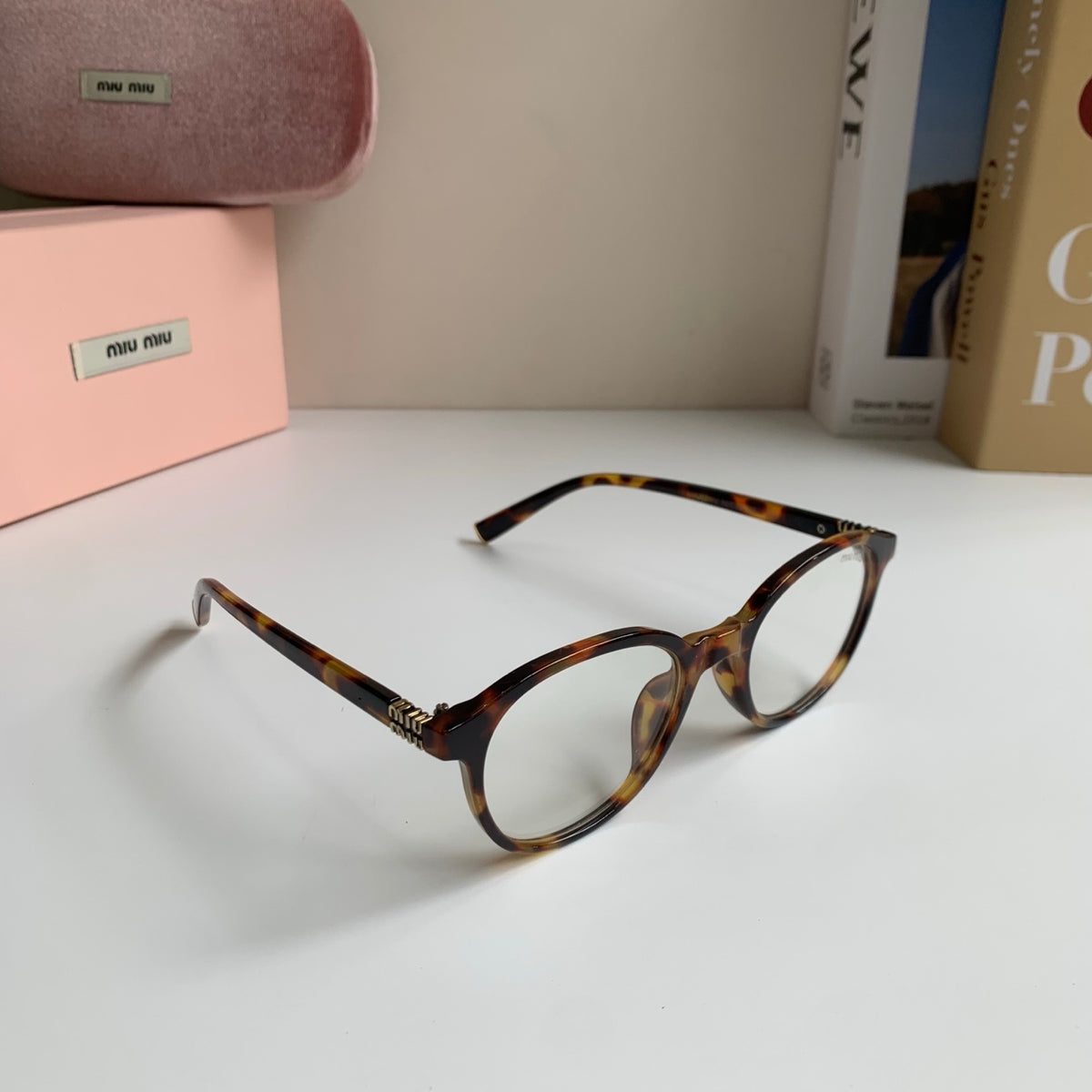 Miu Miu Blue-Light Fashion Silver Lens Sunglasses for Men & Women - 416253
