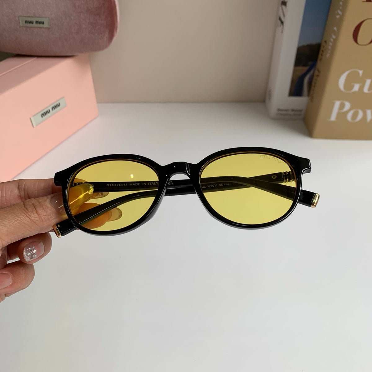 Miu Miu Blue-Light Fashion Gold Lens Sunglasses for Men & Women - 416255 - detail image 4