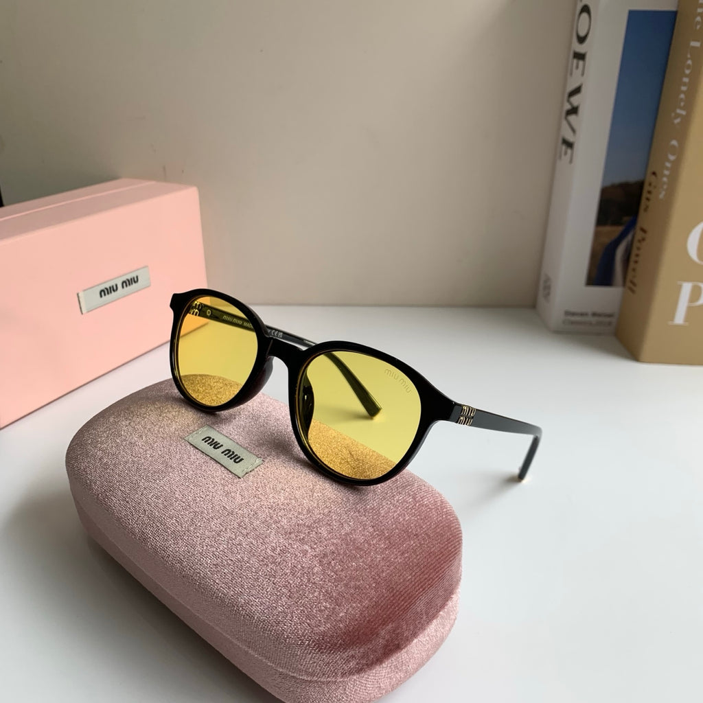 Miu Miu Blue-Light Fashion Gold Lens Sunglasses for Men & Women - 416255 - detail image 5