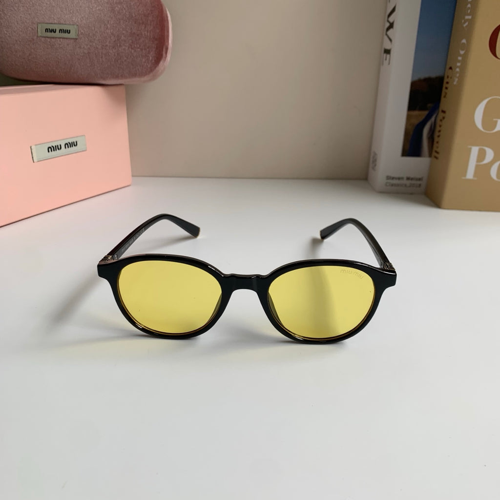 Miu Miu Blue-Light Fashion Gold Lens Sunglasses for Men & Women - 416255 - detail image 3