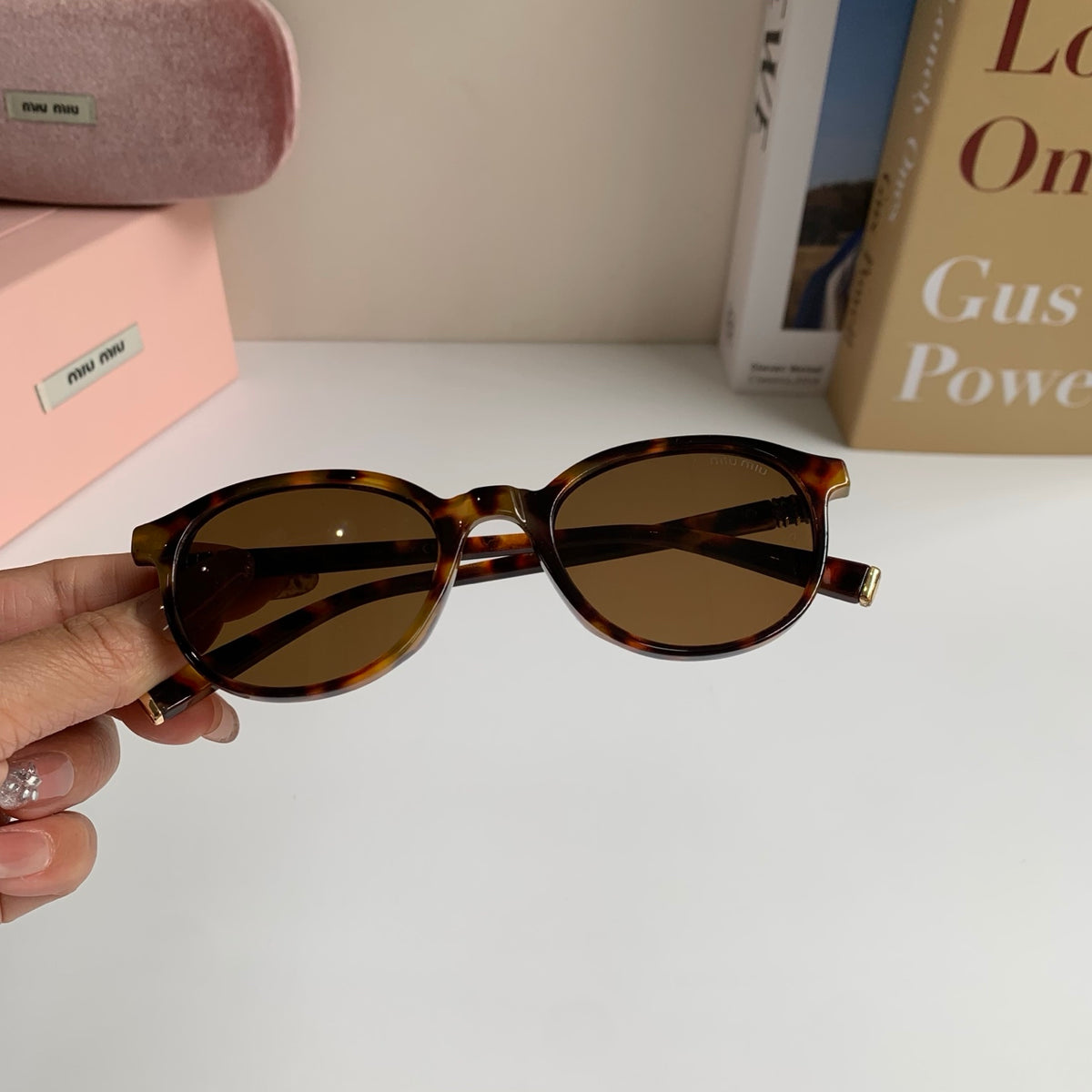 Miu Miu Blue-Light Fashion Brown Lens Sunglasses for Men & Women - 416256 - detail image 3
