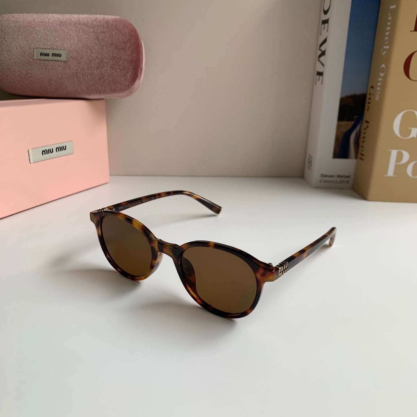 Miu Miu Blue-Light Fashion Brown Lens Sunglasses for Men & Women - 416256 - detail image 2