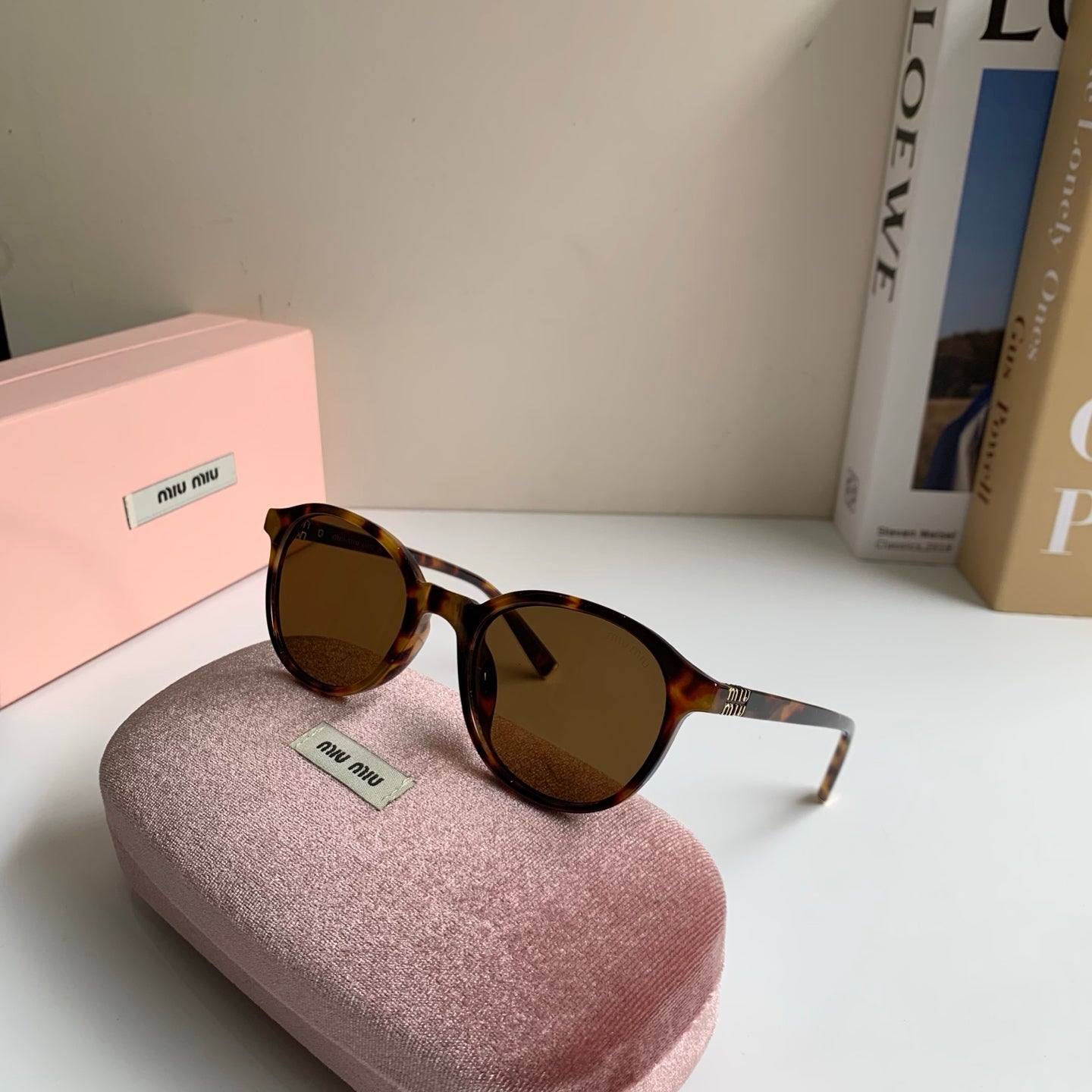 Miu Miu Blue-Light Fashion Brown Lens Sunglasses for Men & Women - 416256 - detail image 4