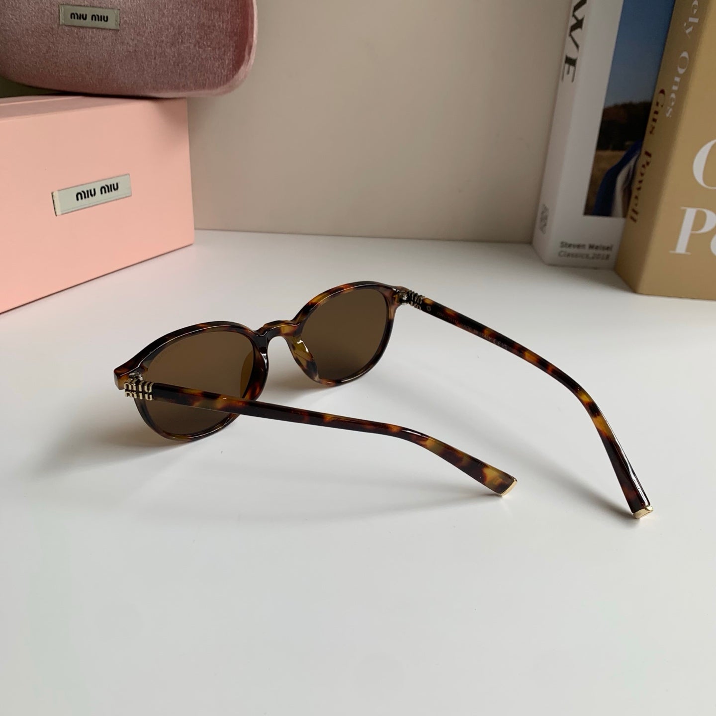 Miu Miu Blue-Light Fashion Brown Lens Sunglasses for Men & Women - 416256 - detail image 8