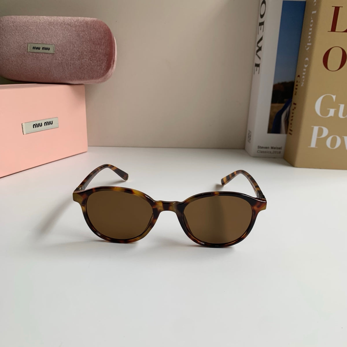 Miu Miu Blue-Light Fashion Brown Lens Sunglasses for Men & Women - detail image 5