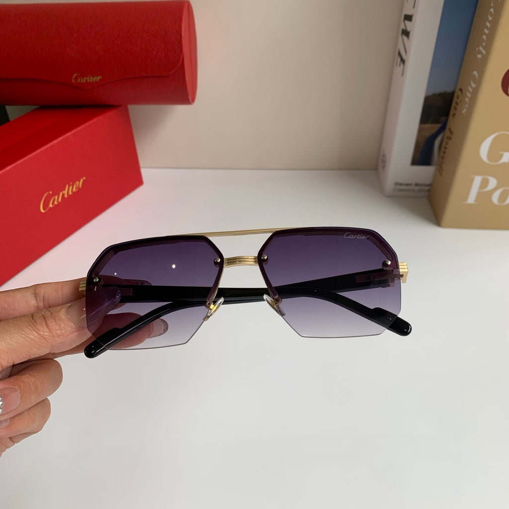 Cartier Square Silver Lens Sunglasses for Men & Women - 487400 - detail image 4