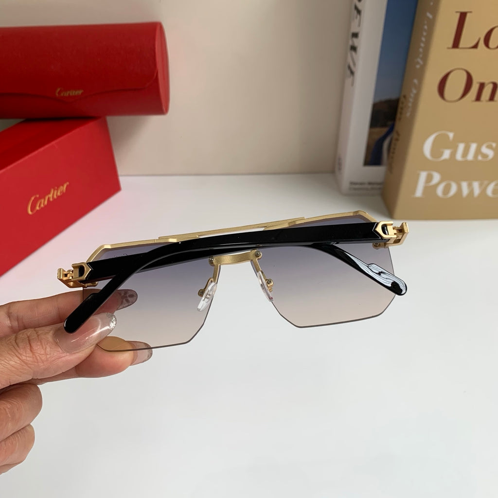Cartier Square Silver Lens Sunglasses for Men & Women - 487401 - detail image 7