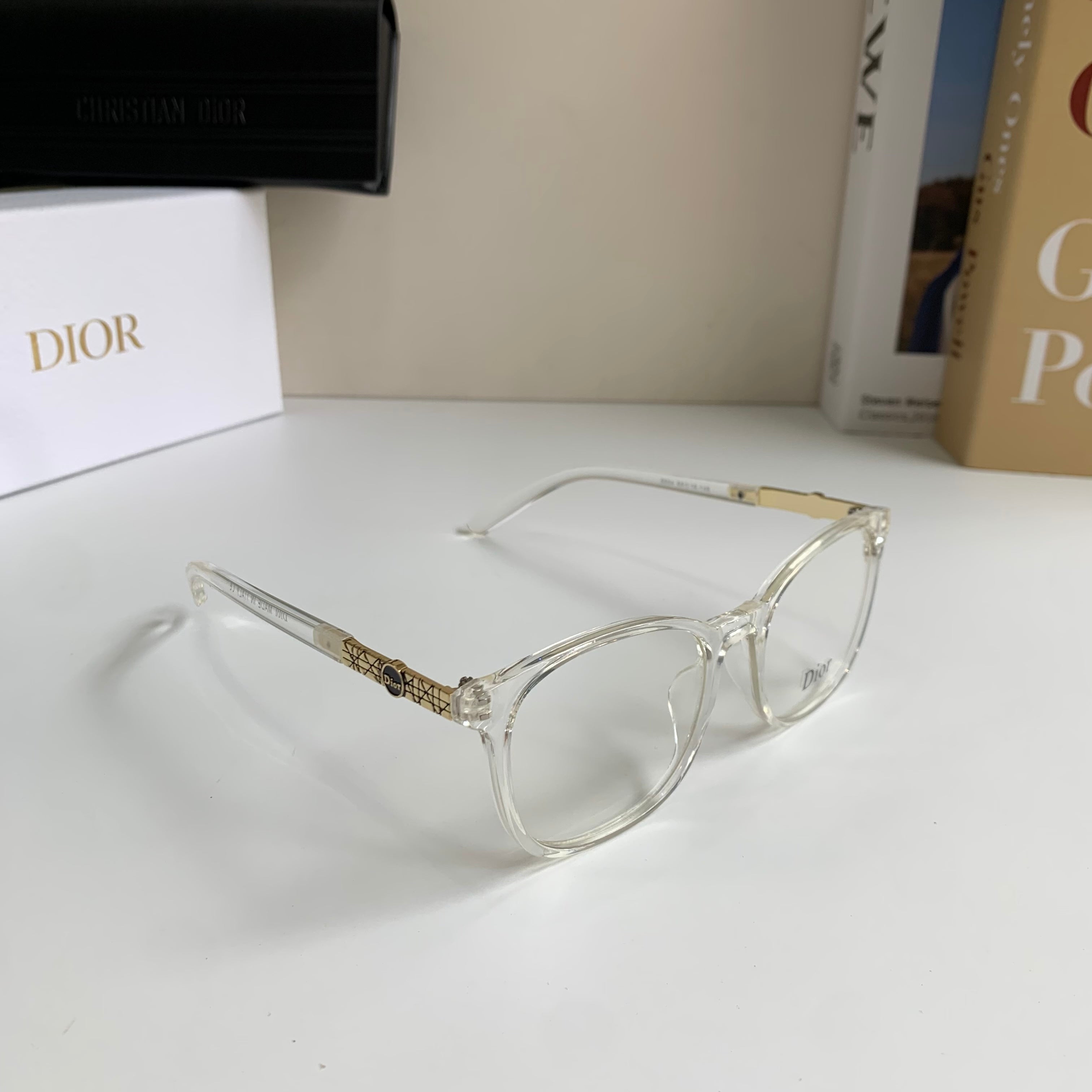 Dior Square Silver Lens Sunglasses for Men & Women - 415532