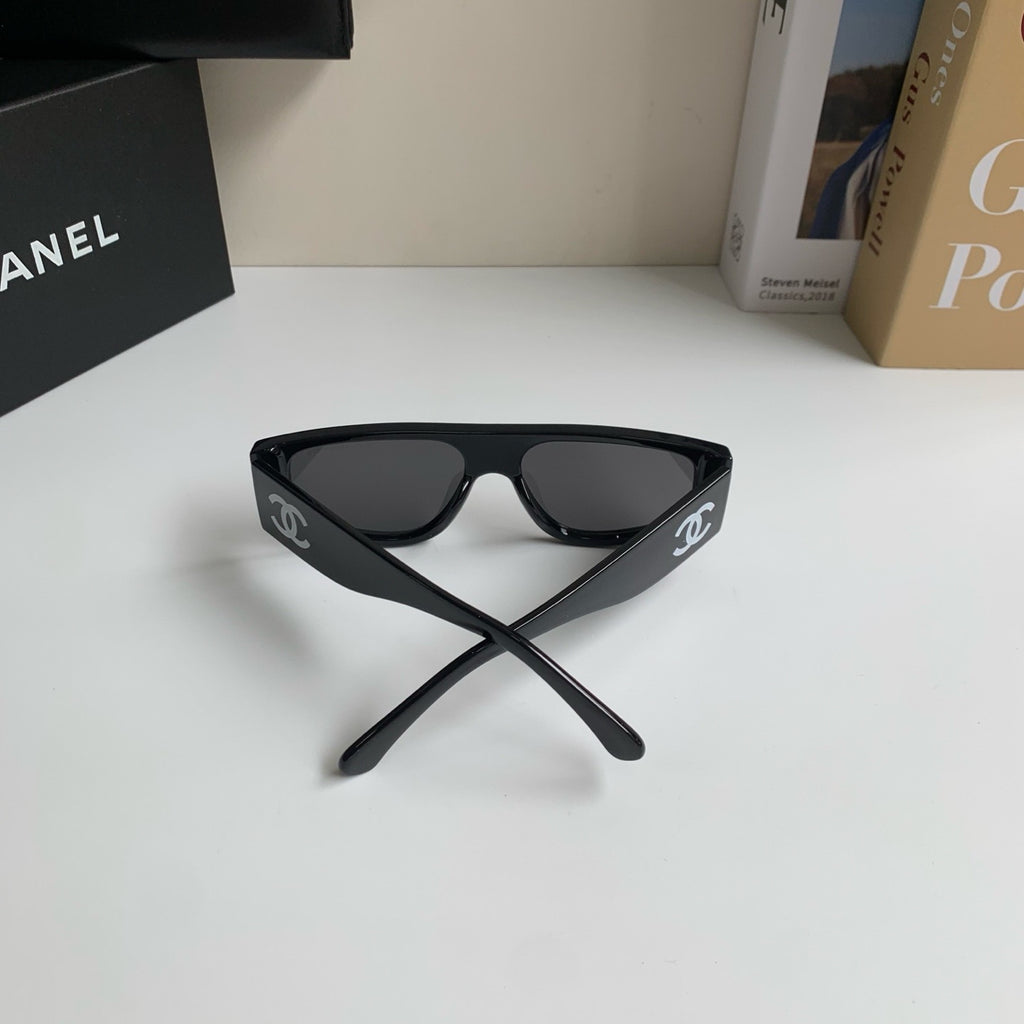 Chanel Cat-Eye Black Lens Sunglasses for Men & Women - 486518 - detail image 9