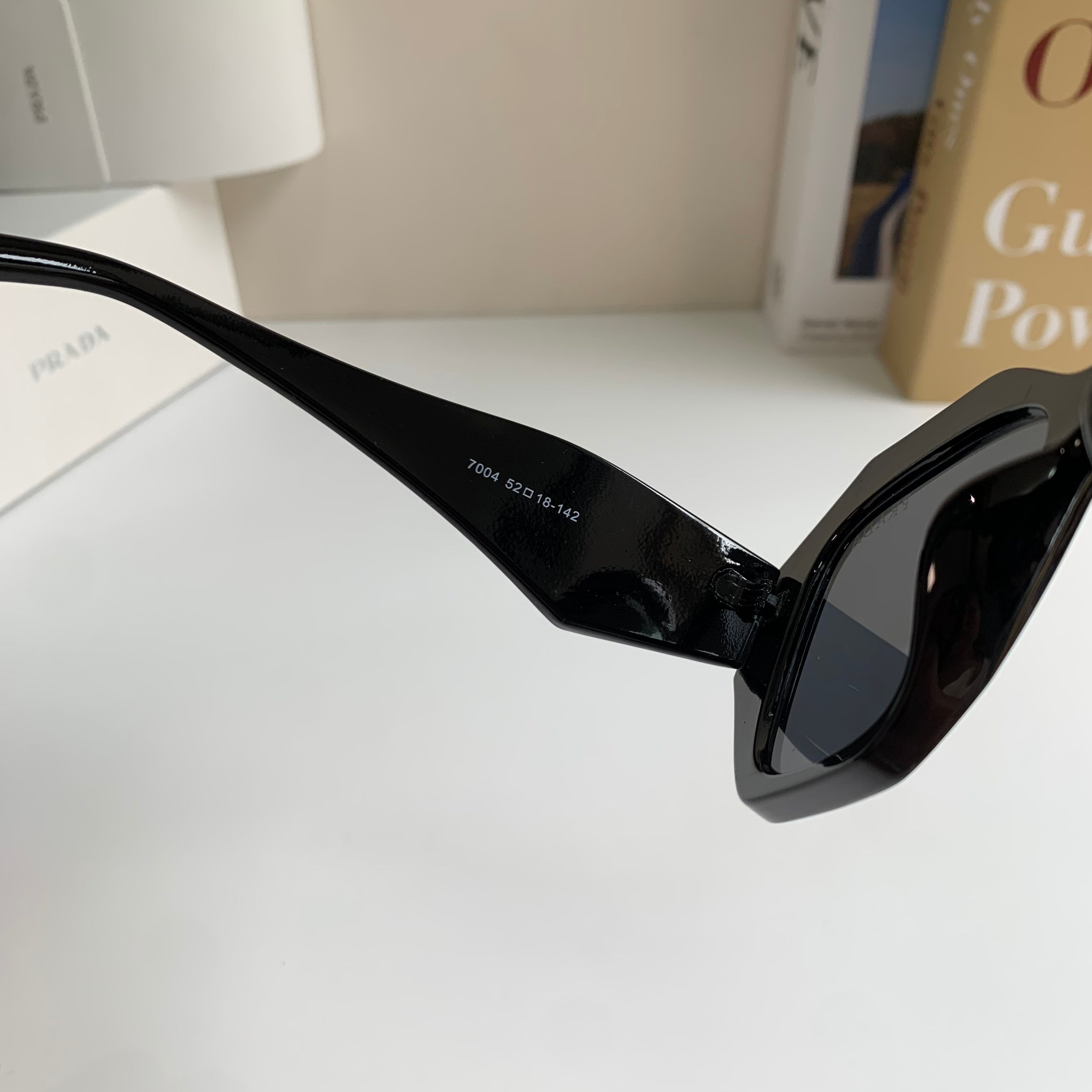 Prada Fashion Black Lens Sunglasses for Men & Women - 415688 - detail image 6