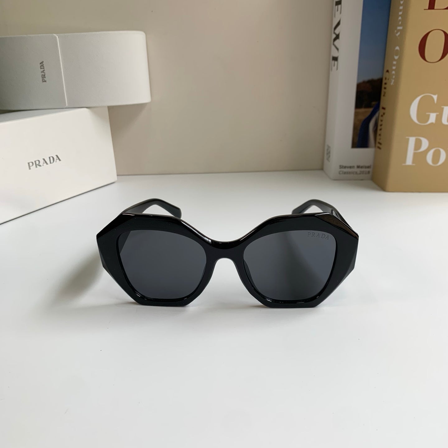 Prada Fashion Black Lens Sunglasses for Men & Women - 415688 - detail image 3