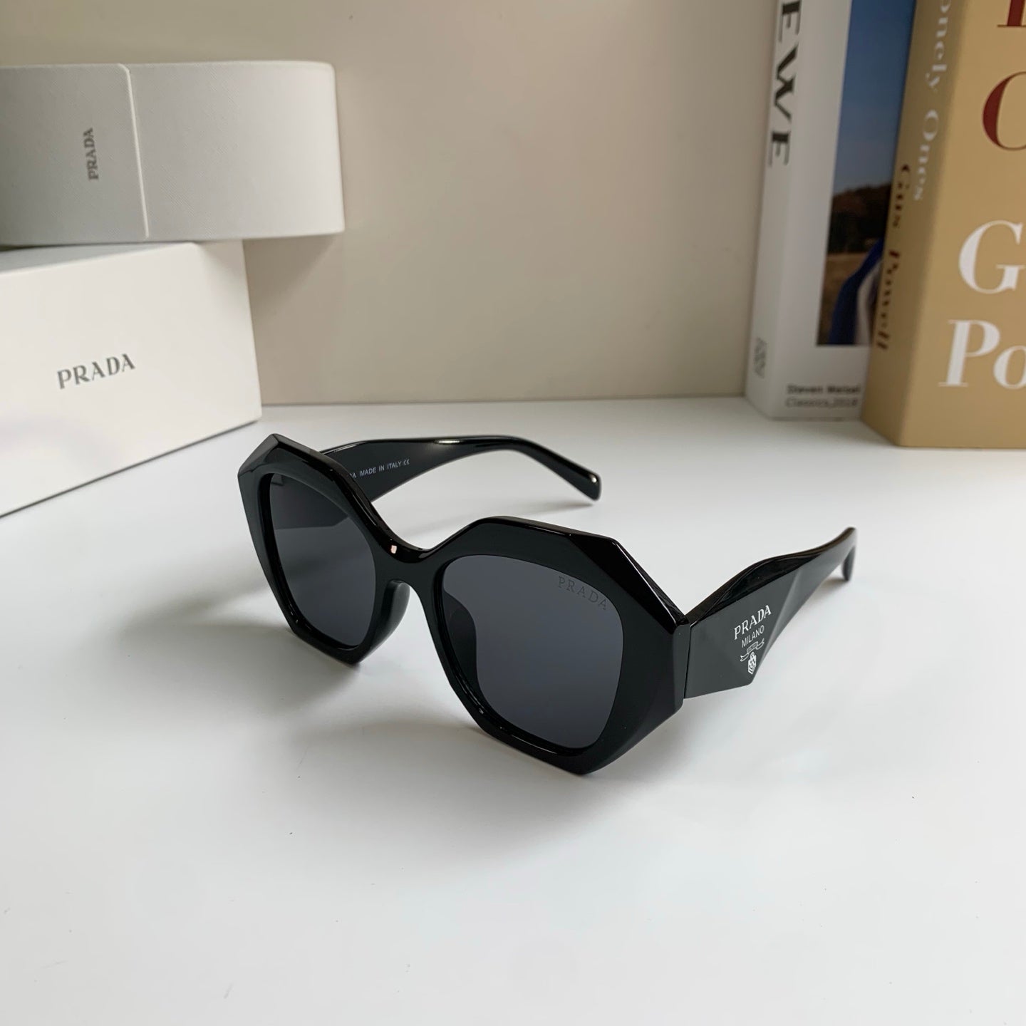 Prada Fashion Black Lens Sunglasses for Men & Women - 415688 - detail image 2
