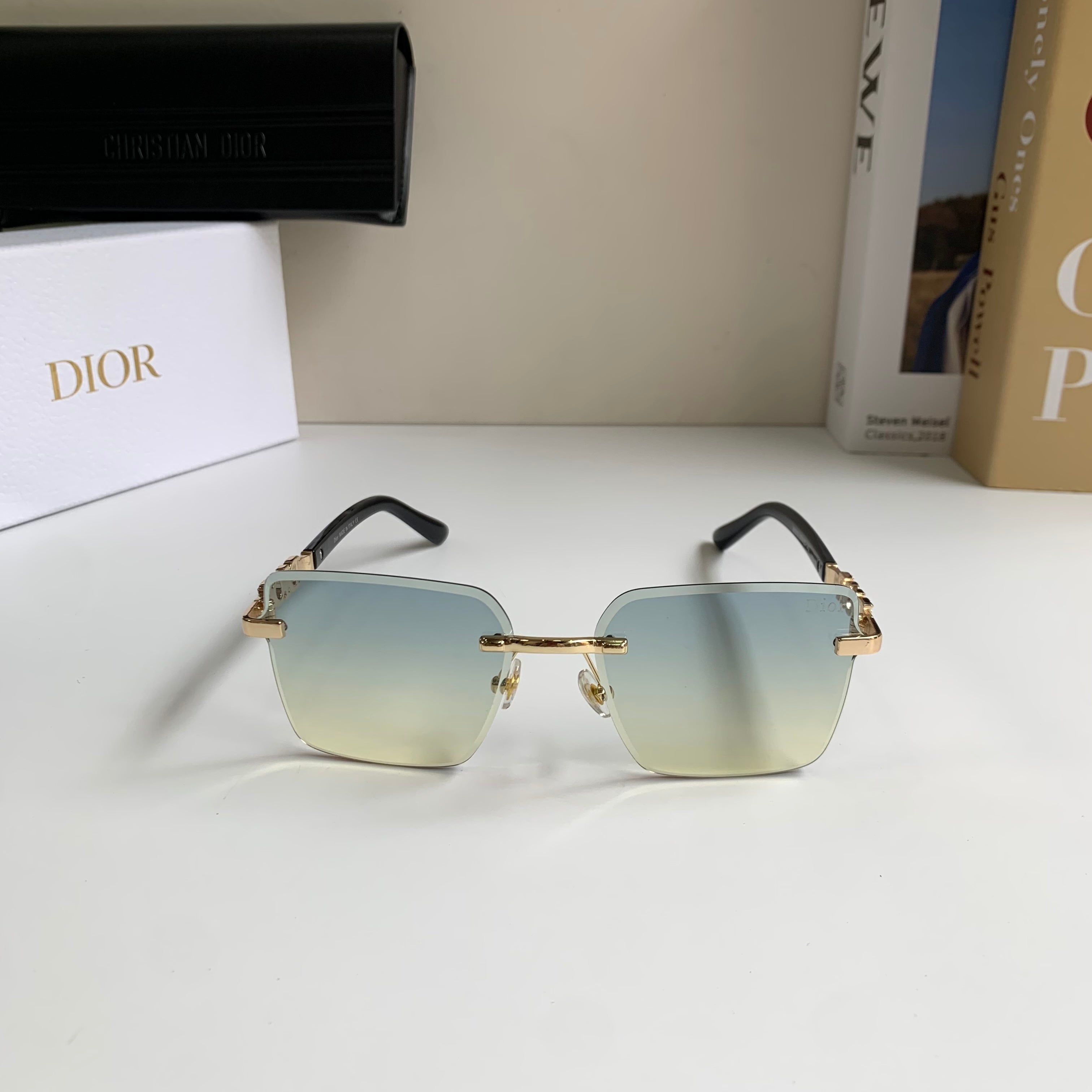Dior Polarized Square Silver Lens Sunglasses for Men & Women - 415407 - detail image 3