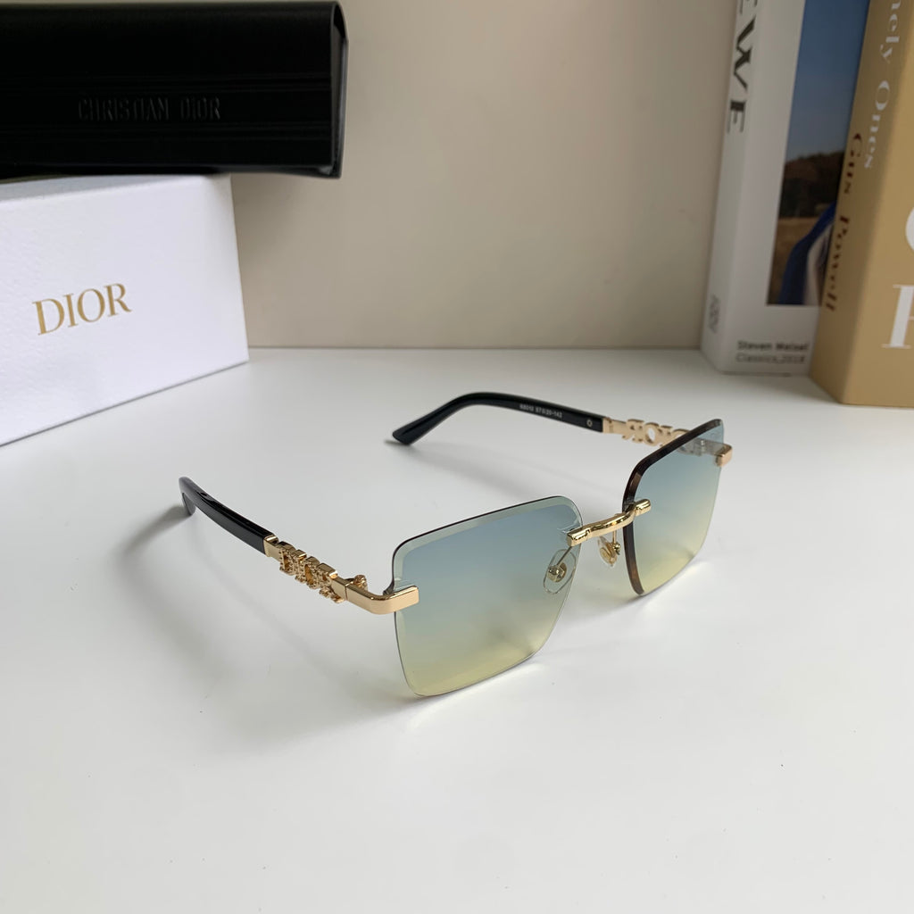 Dior Polarized Square Silver Lens Sunglasses for Men & Women - 415407