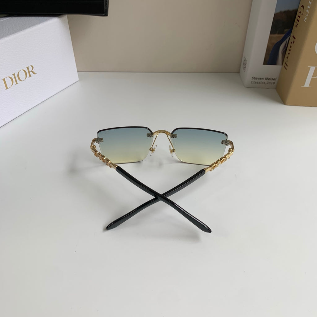 Dior Polarized Square Silver Lens Sunglasses for Men & Women - 415407 - detail image 8