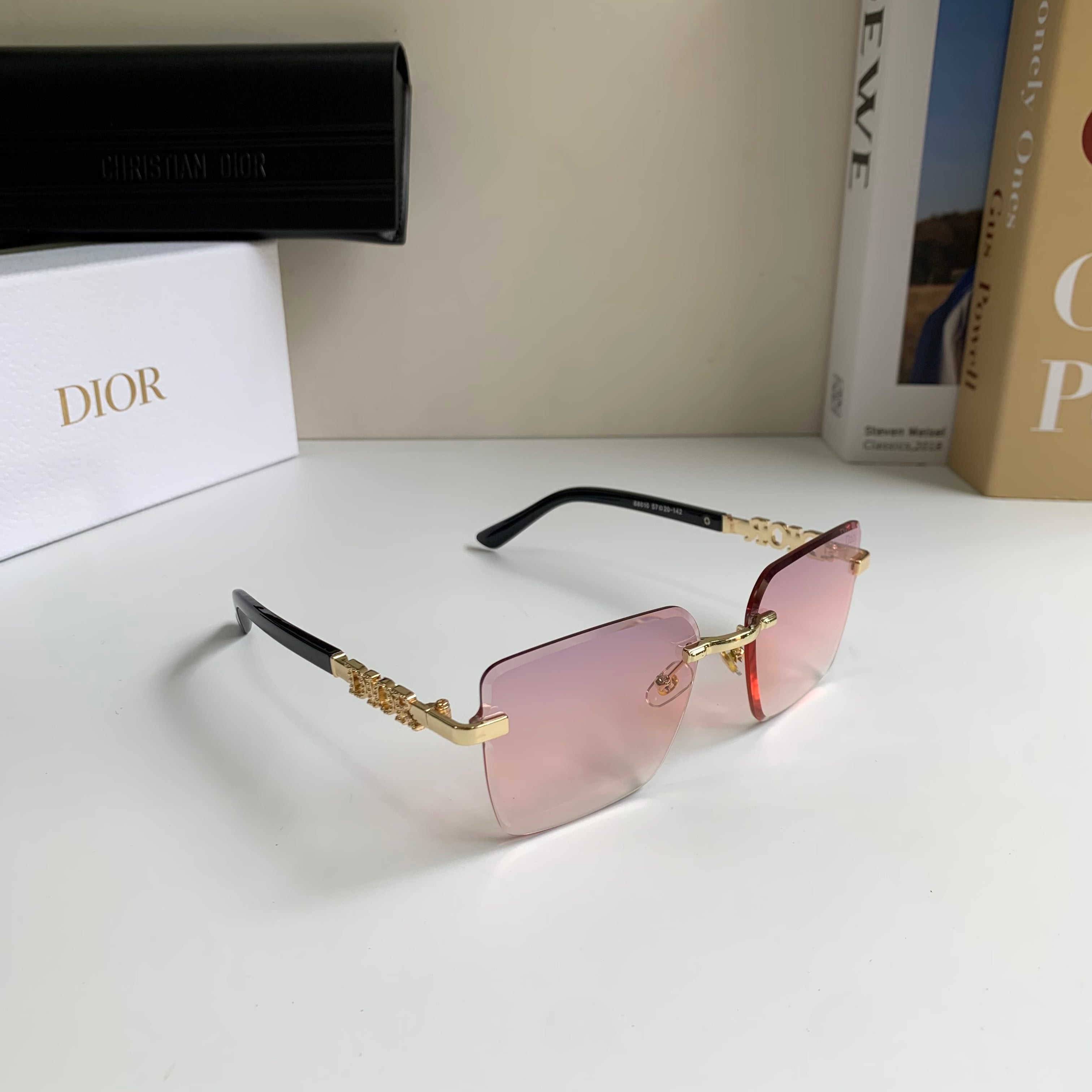 Dior Polarized Square Silver Lens Sunglasses for Men & Women - 415408