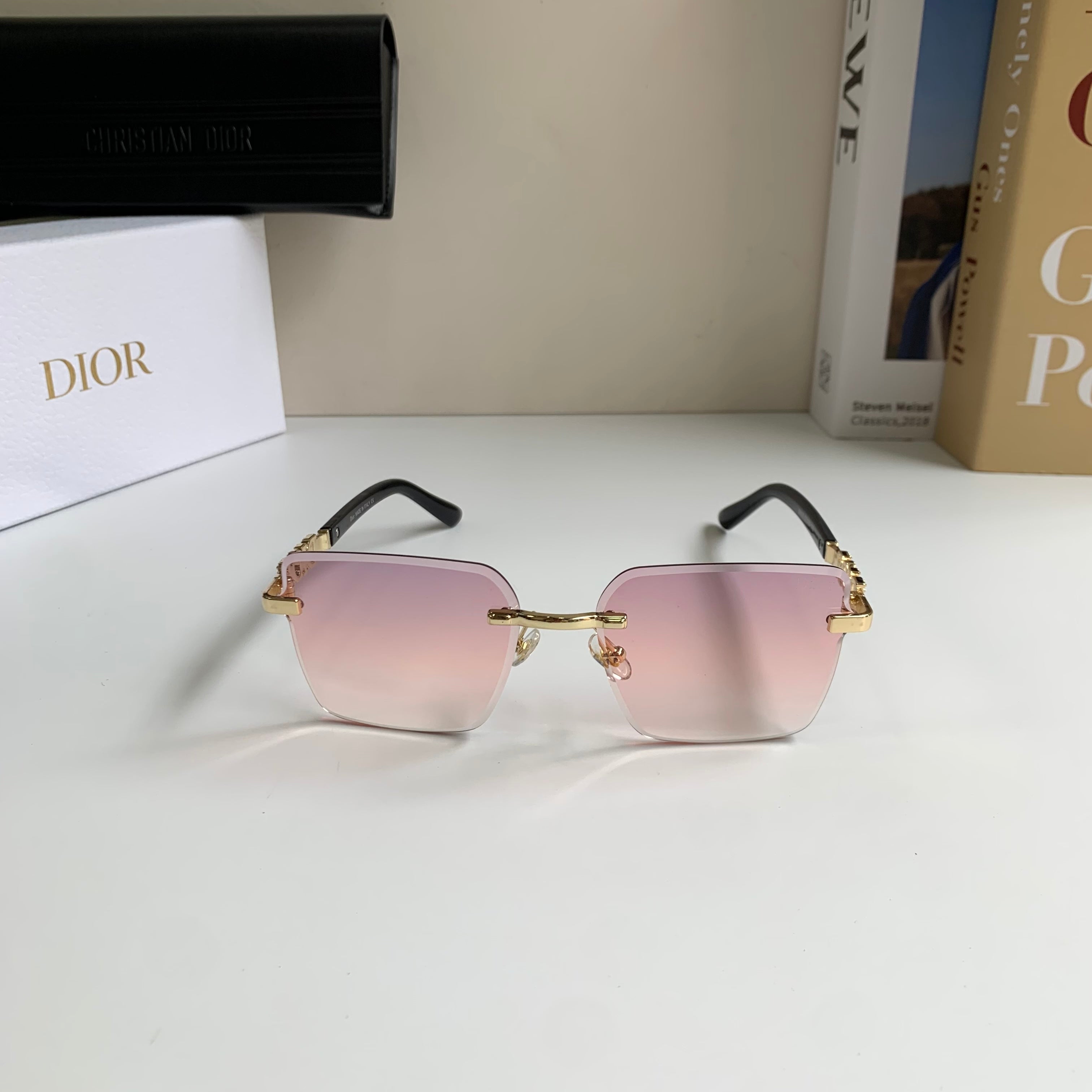 Dior Polarized Square Silver Lens Sunglasses for Men & Women - 415408 - detail image 5