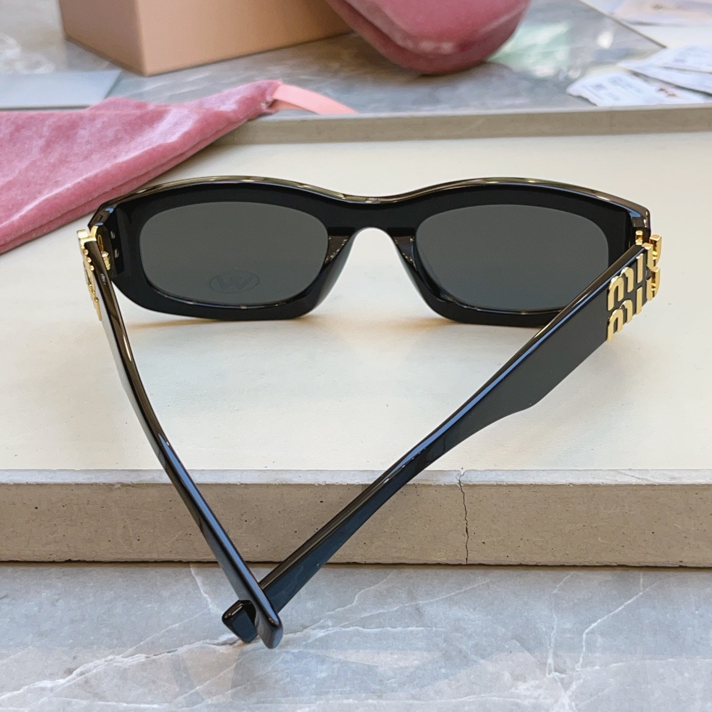 Miu Miu B04-F Fashion Black Lens Sunglasses for Men & Women - 432613 - detail image 6