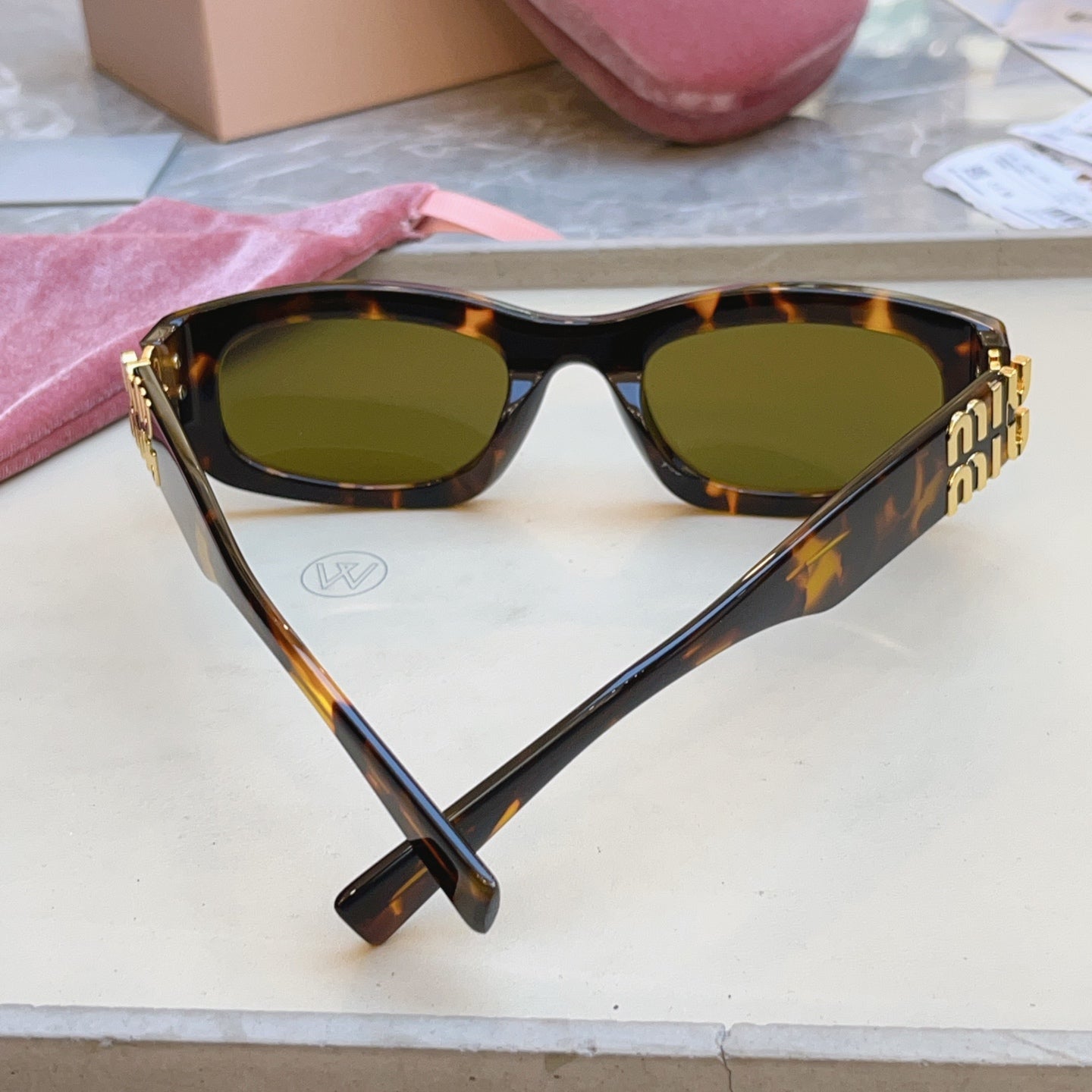 Miu Miu B04-F Fashion Black Lens Sunglasses for Men & Women - detail image 6