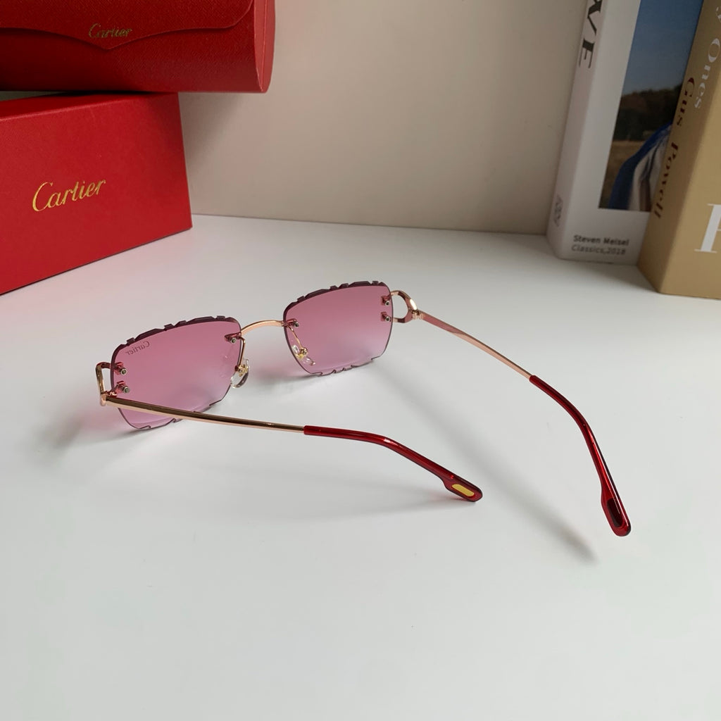 Cartier Lightweight Rimless Silver Lens Sunglasses for Men & Women - 432373 - detail image 8