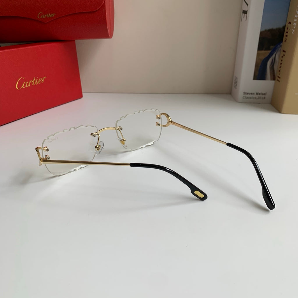 Cartier Lightweight Rimless Silver Lens Sunglasses for Men & Women - 432374 - detail image 6
