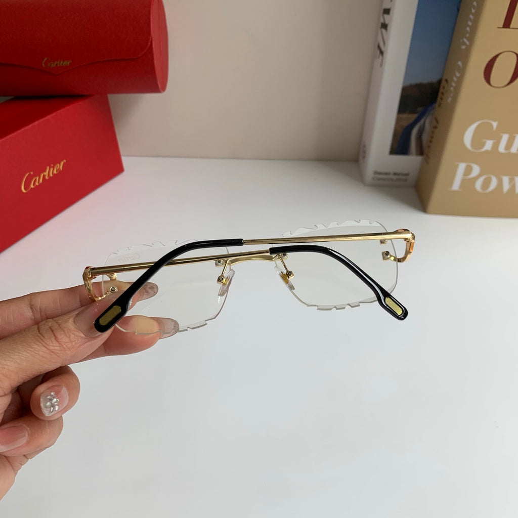 Cartier Lightweight Rimless Silver Lens Sunglasses for Men & Women - 432374 - detail image 7