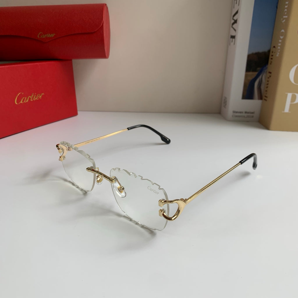 Cartier Lightweight Rimless Silver Lens Sunglasses for Men & Women - 432374 - detail image 2